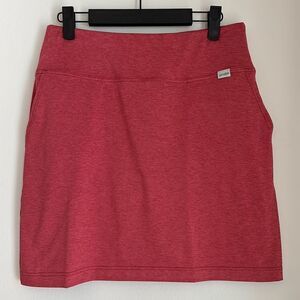 Skhoop Women's Red Coral pull on Skort outdoors hiking camping comfortable M NWT